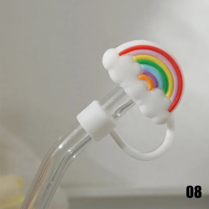 Rainbow Style Straw Stopper