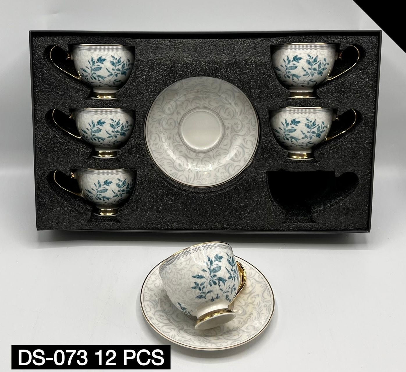 12 Pcs Cup & Saucers Set