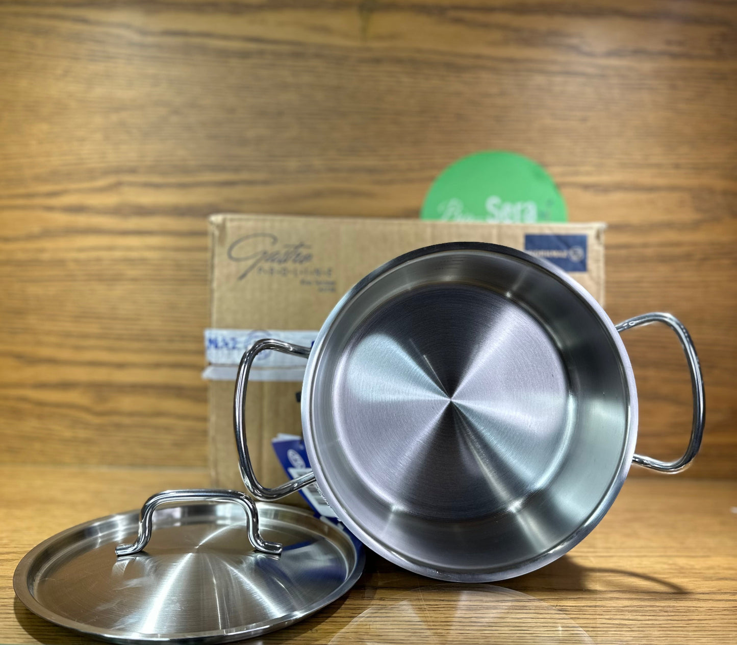 KORKMAZ Low Casserole 20 x 9 cm (Satin) “Proline Gastro”
