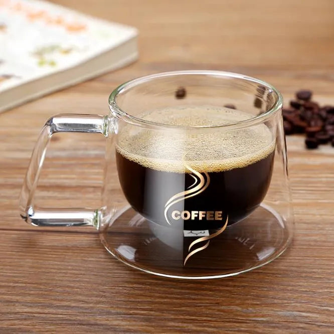 High Borosilicate Coffee Cup - Double Walled