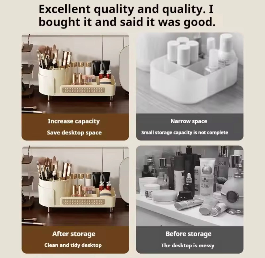Desktop Cosmetic Storage