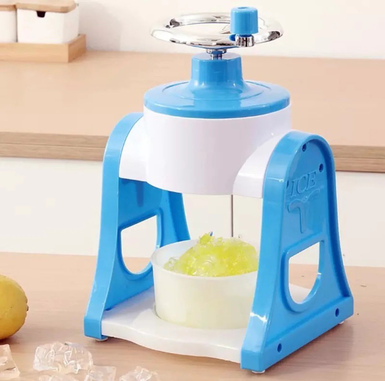 Portable Manual Ice Shaver Snow Ball Machine, Mini Ice Shaving Machine, Ice Cream Grinding Machine