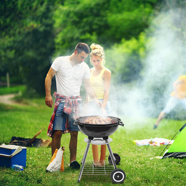 Apple Charcoal Stove BBQ Grill For Outdoor Cooking