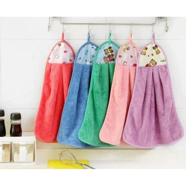 Super Soft Absorbent Hanging Towel For Kitchen And Bathroom (Pack Of 2)