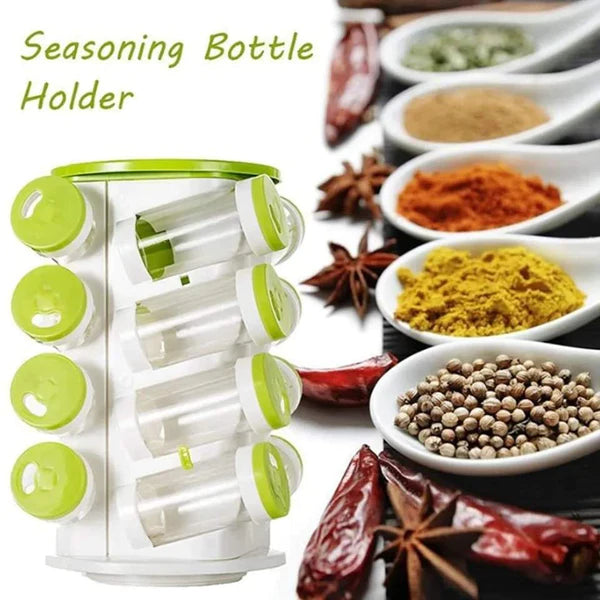 16pcs Rotating Spice Rack