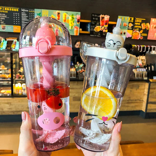 Stirring Straw Glass Acrylic