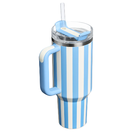 THE QUENCHER H2.0 FLOWSTATE™ TUMBLER | 40 OZ Cornflower Cabana Gloss
