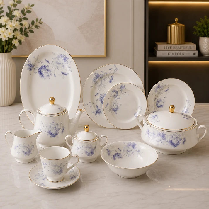 Majestic Baroque Dinner Set – 61 Pieces