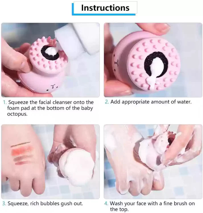 Jelly Fish Shape Facial Scrubber