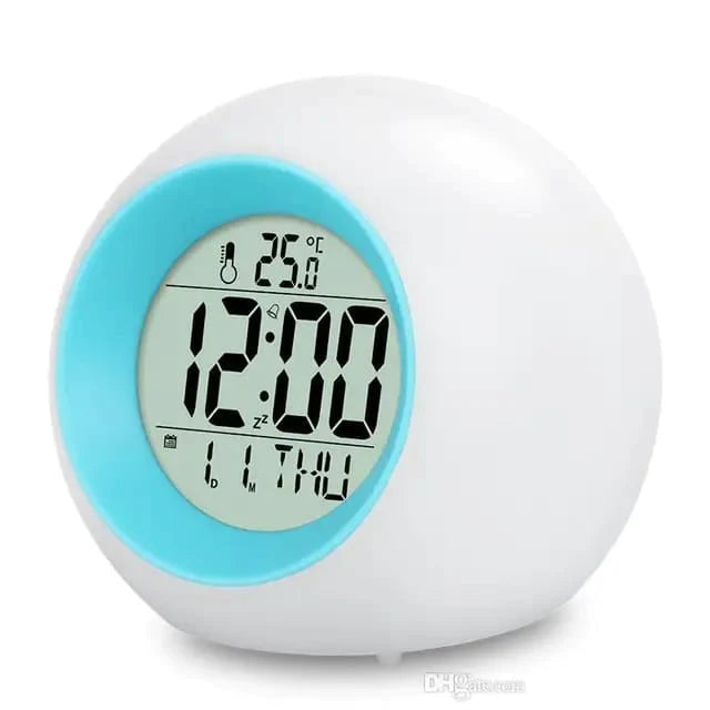 Digital Alarm Clock, 7 Color