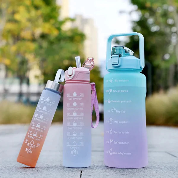 3PCS sports water bottle