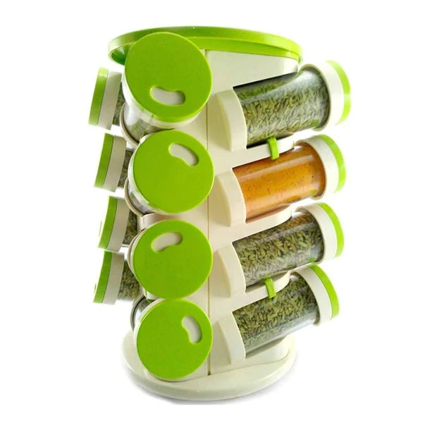 16pcs Rotating Spice Rack