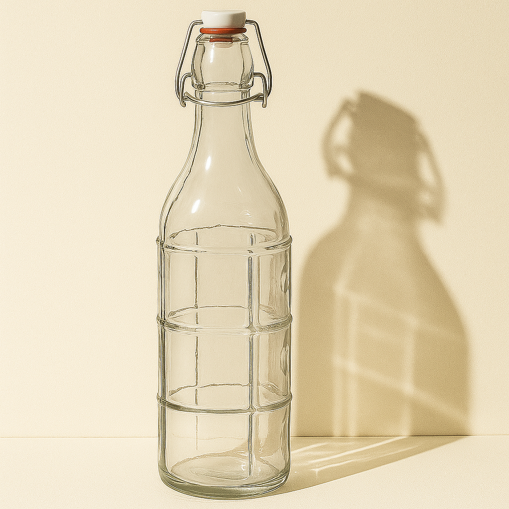 1000ml Clip Glass Bottle