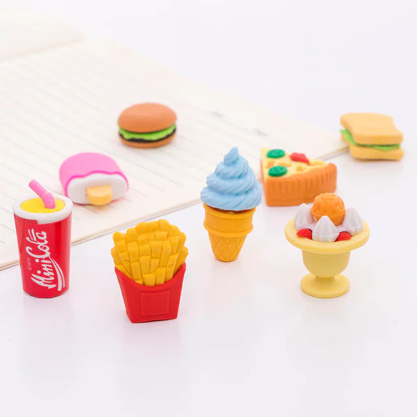 Fancy Fast Food Erasers