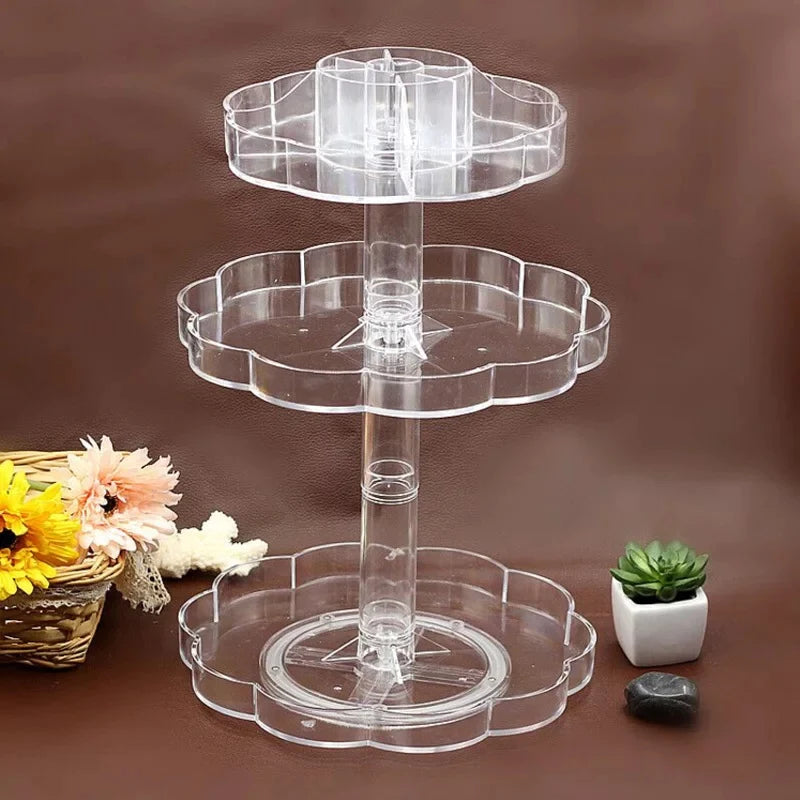 Cosmetics Makeup Organizer Acrylic 3D Rotating 360