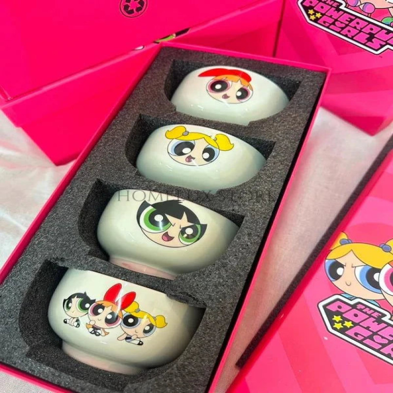 Powerpuff Girls Ceramic Bowl Gift Box Set Of 4