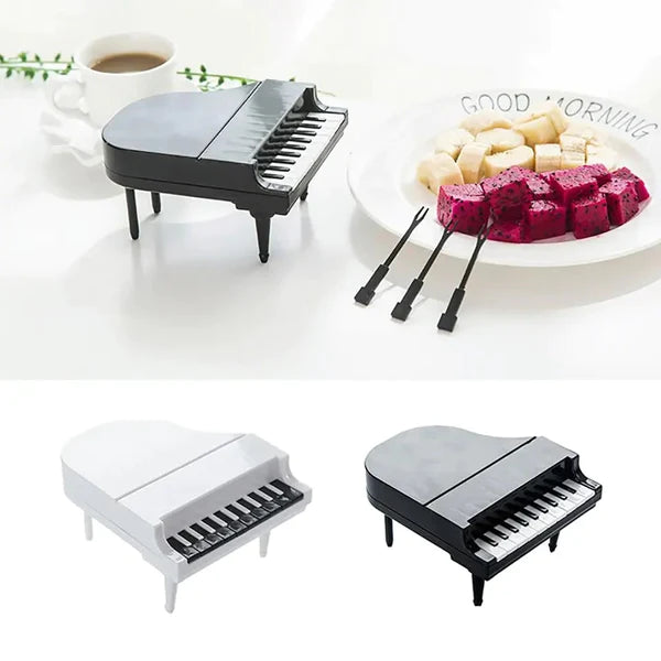 Creative Piano Shape Fruit Fork