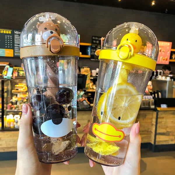 Stirring Straw Glass Acrylic