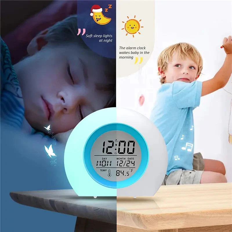 Digital Alarm Clock, 7 Color