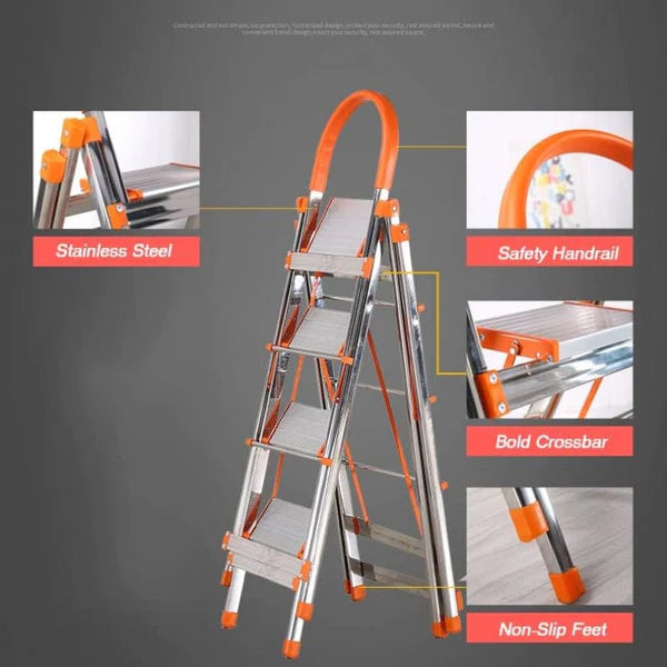Multi-Usage Aluminium Clothes Drying Rack With Ladder