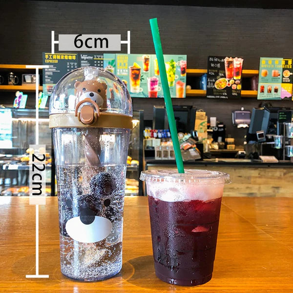 Stirring Straw Glass Acrylic