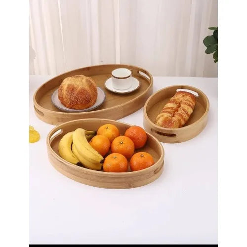 Wooden Serving Trays (Set Of 3)