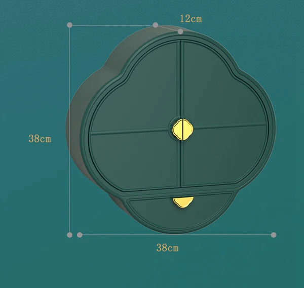 Wall Mounted Large Capacity Jewelery + Cosmetic Organizer