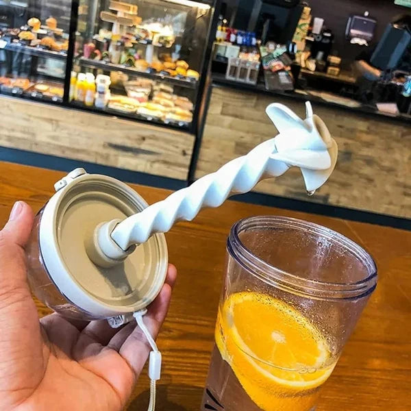 Stirring Straw Glass Acrylic