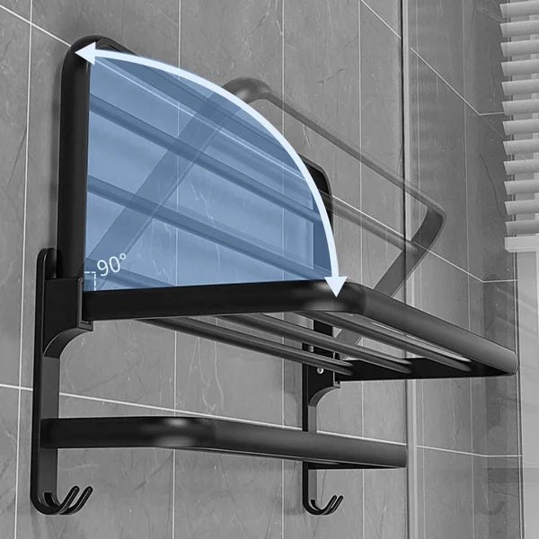 No Drilling Movable Towel Rack
