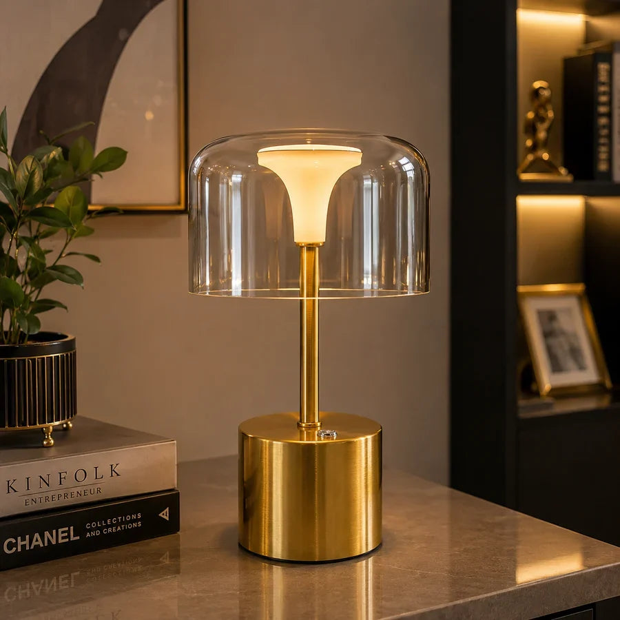 Aurum Halo Glass Table Lamp
