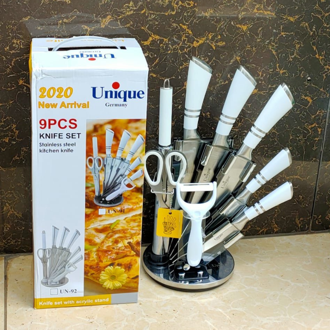 UNIQUE GERMANY 9 PCS KNIFE SET