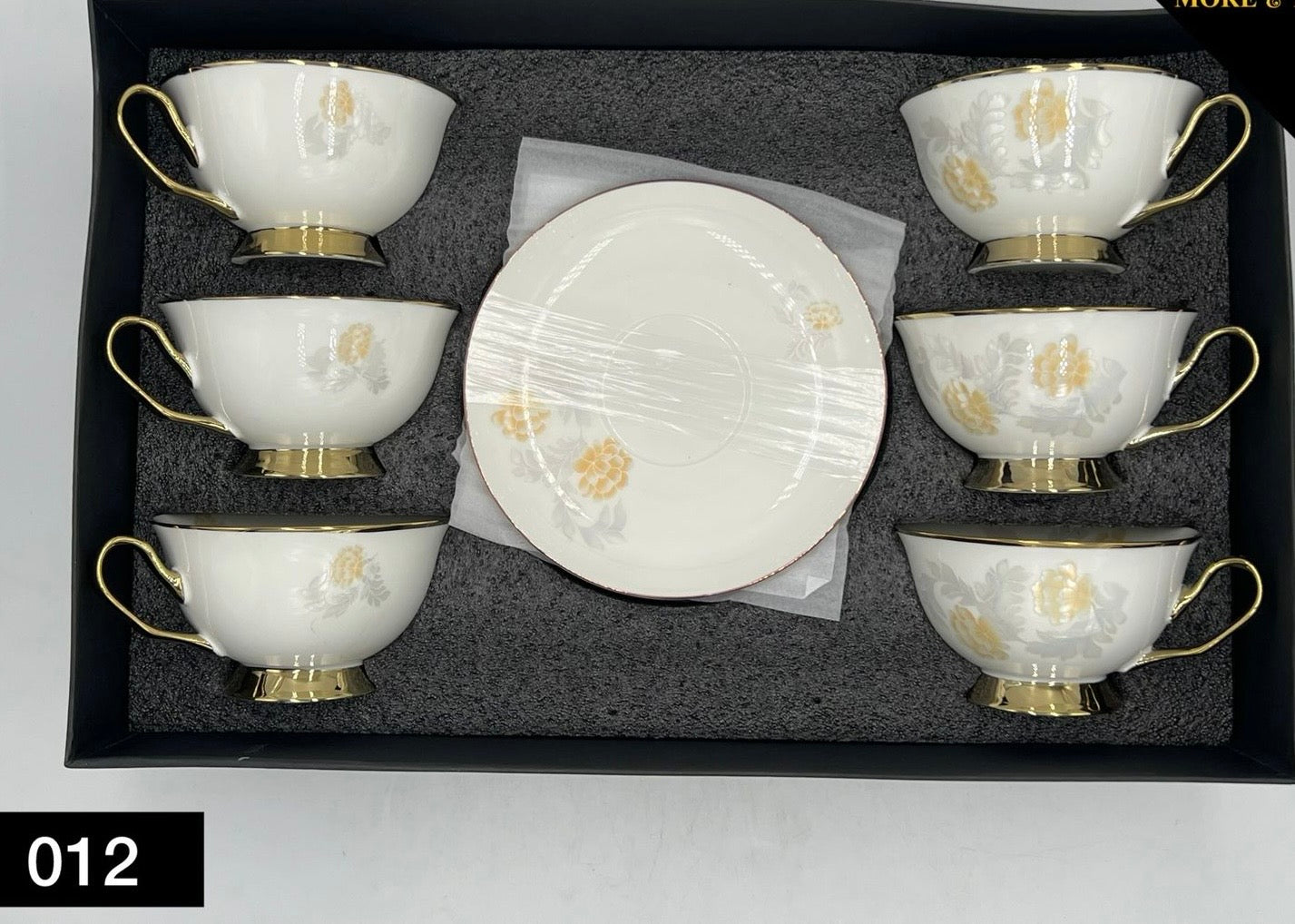 12 Pcs Cup & Saucers Set