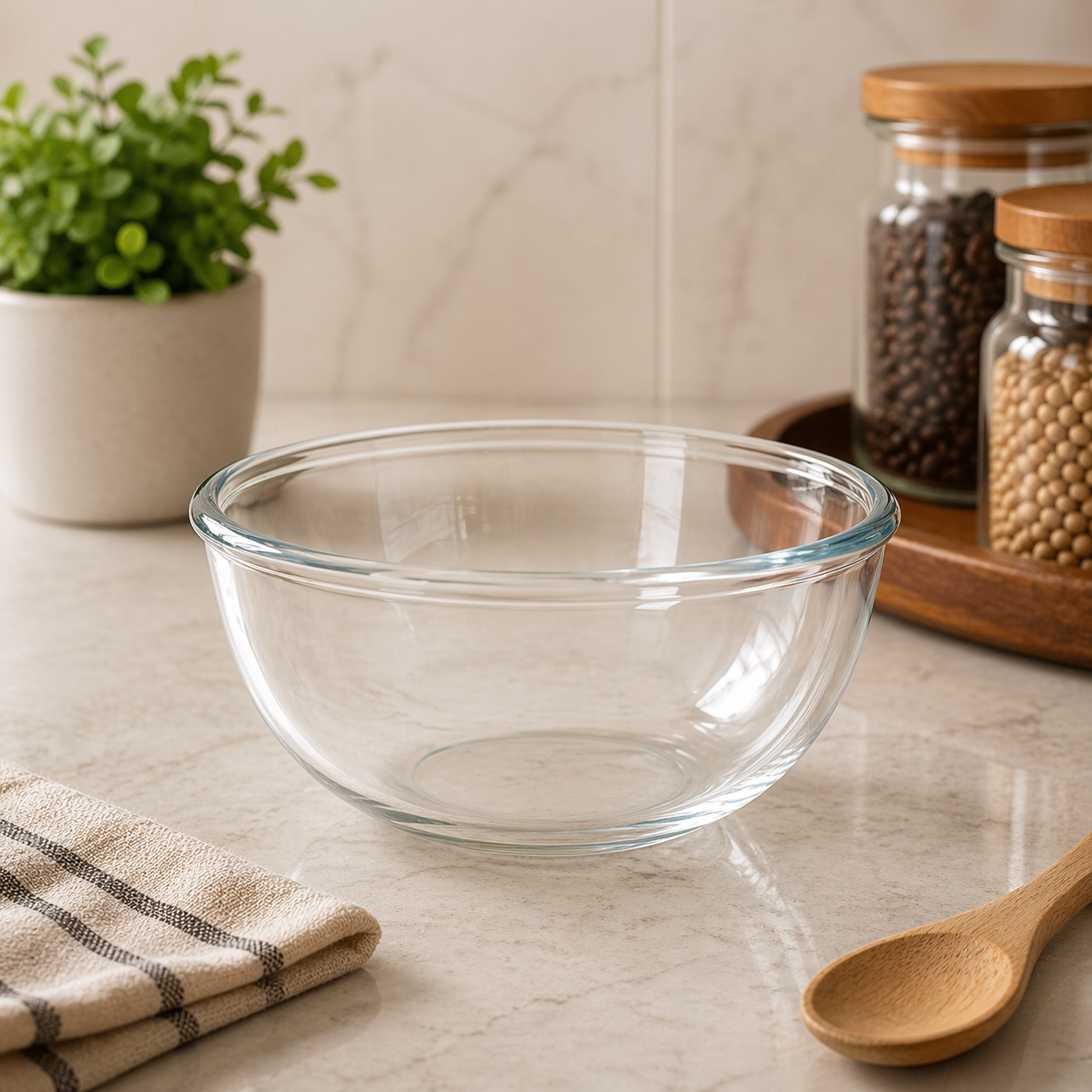 Danny Home Borosilicate Glass Salad Bowl 4400ml