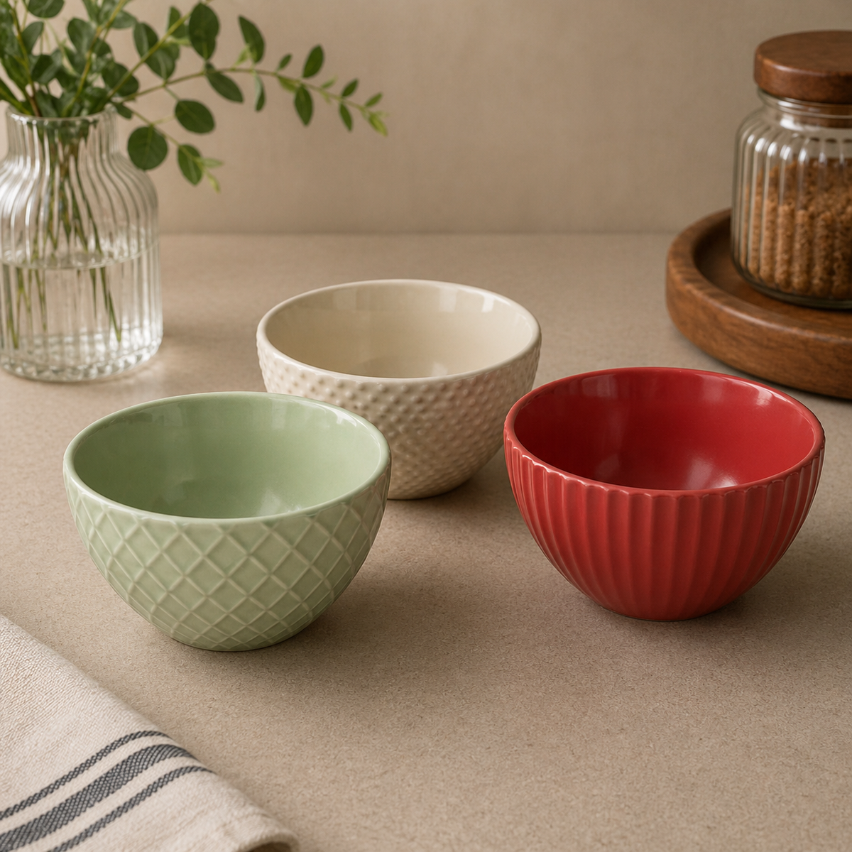 Danny Home Porcelain Dessert Bowls 10cm