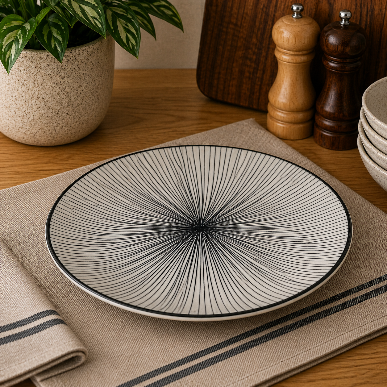 Danny Home Bohemian Ceramic Side Plate 21.9cm
