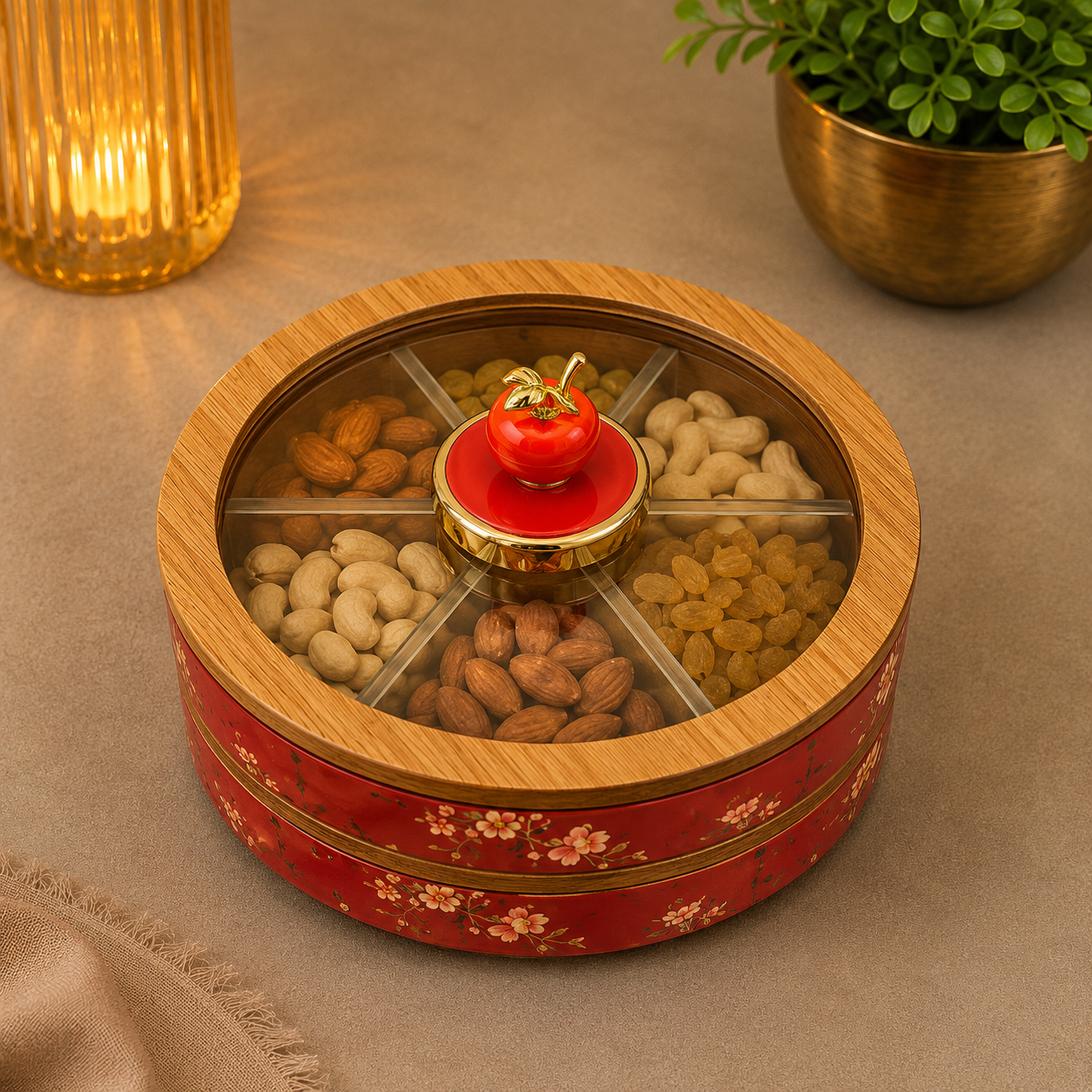 Ruby Blossom Dry Fruit Box