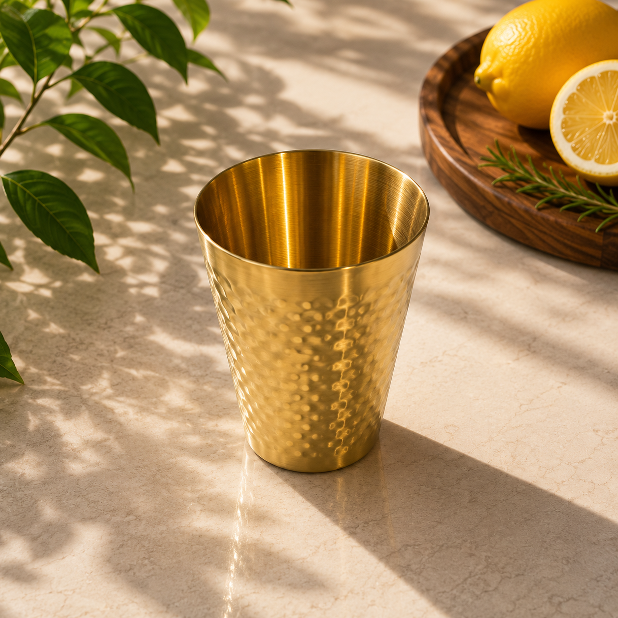 Water Glass Gold – 300ml