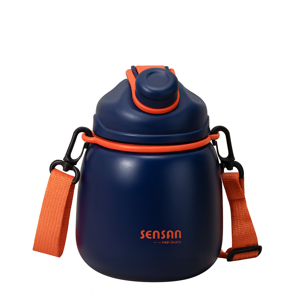 800ml Outdoor Vacuum Flask Sport Water Bottle - Blue