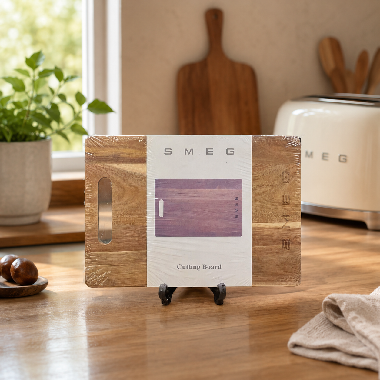 SMEG Wooden Kitchen Chopping Board