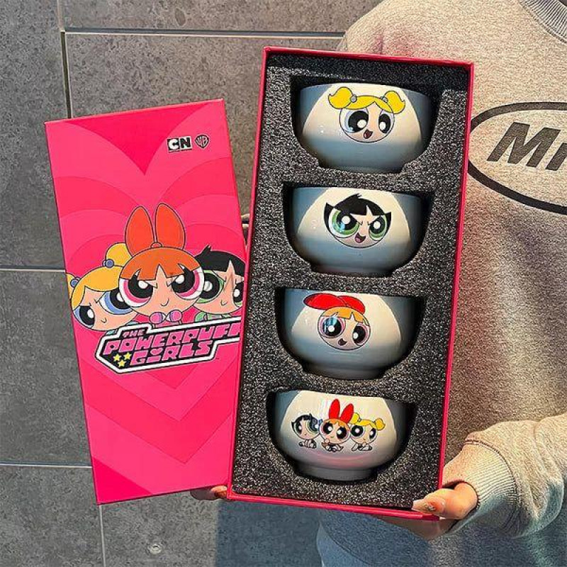 Powerpuff Girls Ceramic Bowl Gift Box Set Of 4