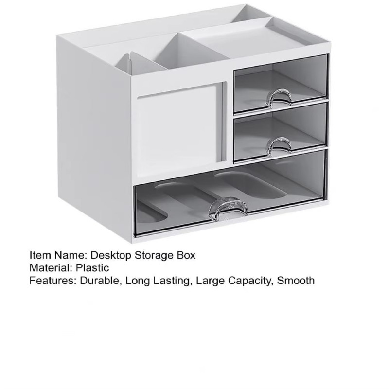 Desktop Organizer Drawer Box With Pen Holder