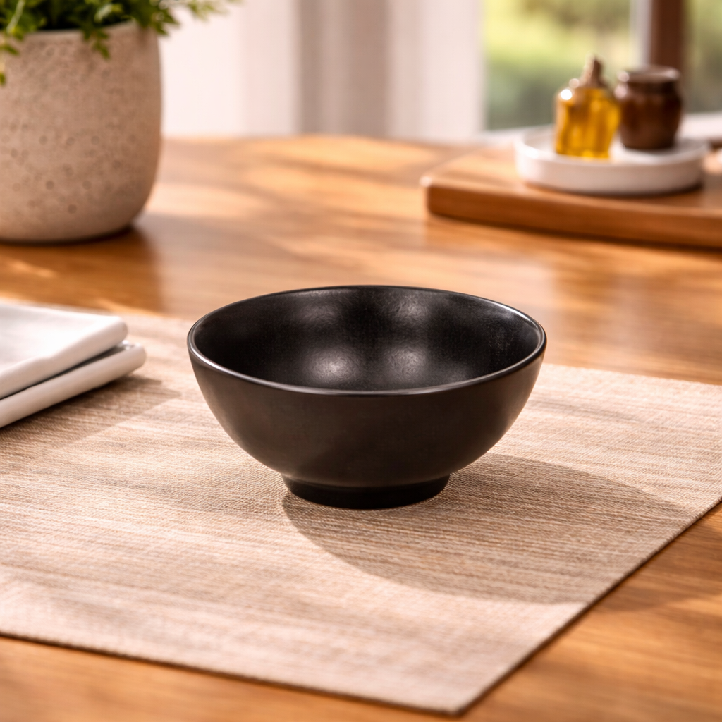 Danny Home Black Matt Dessert Bowl 11cm