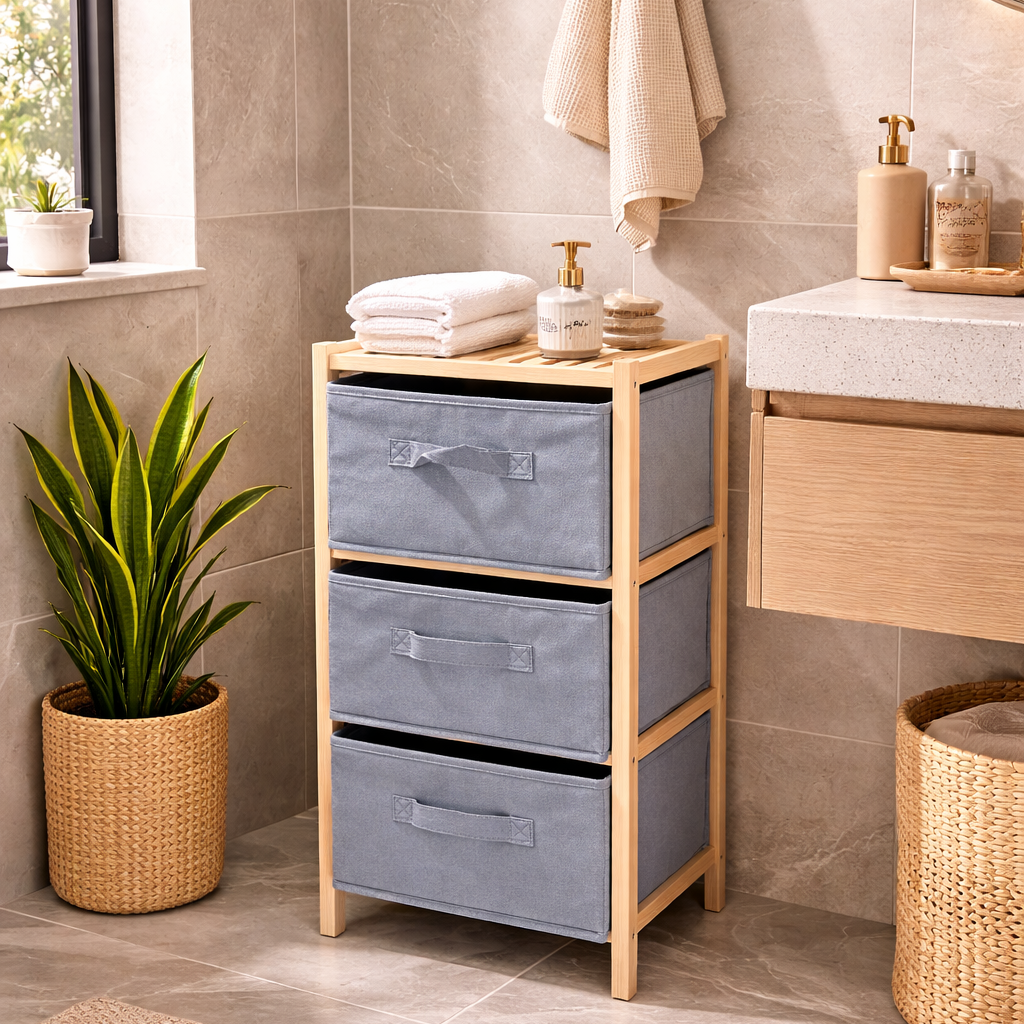 Danny Home 3 Drawer Storage Unit 27.6cm
