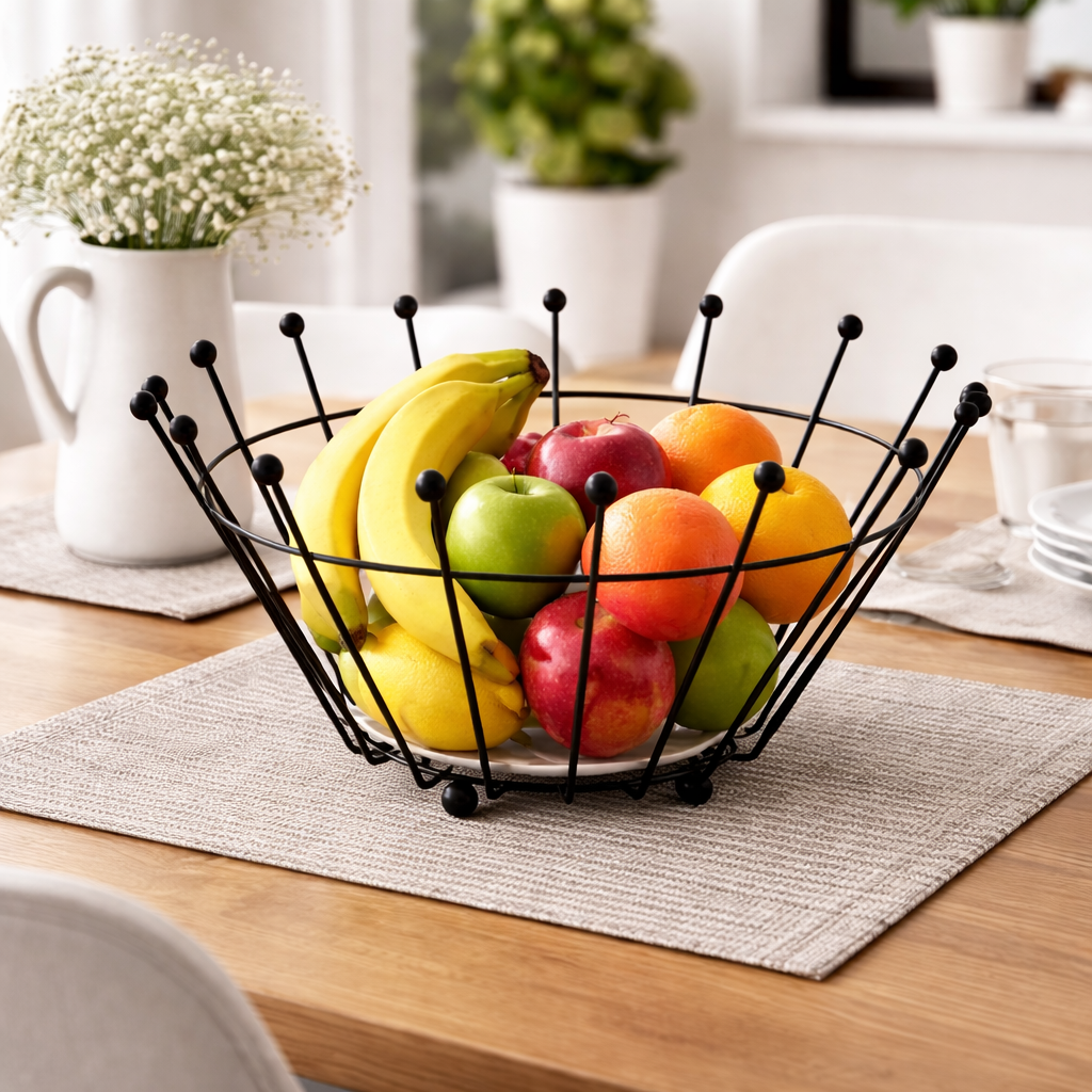 Danny Home Stainless Steel Fruit Basket 25cm