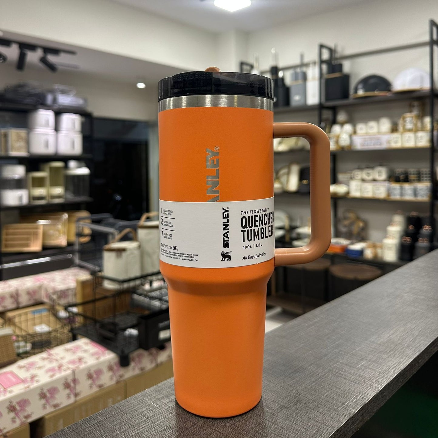 The Quencher ProTour Flip Straw Tumbler | 40 OZ - Orange