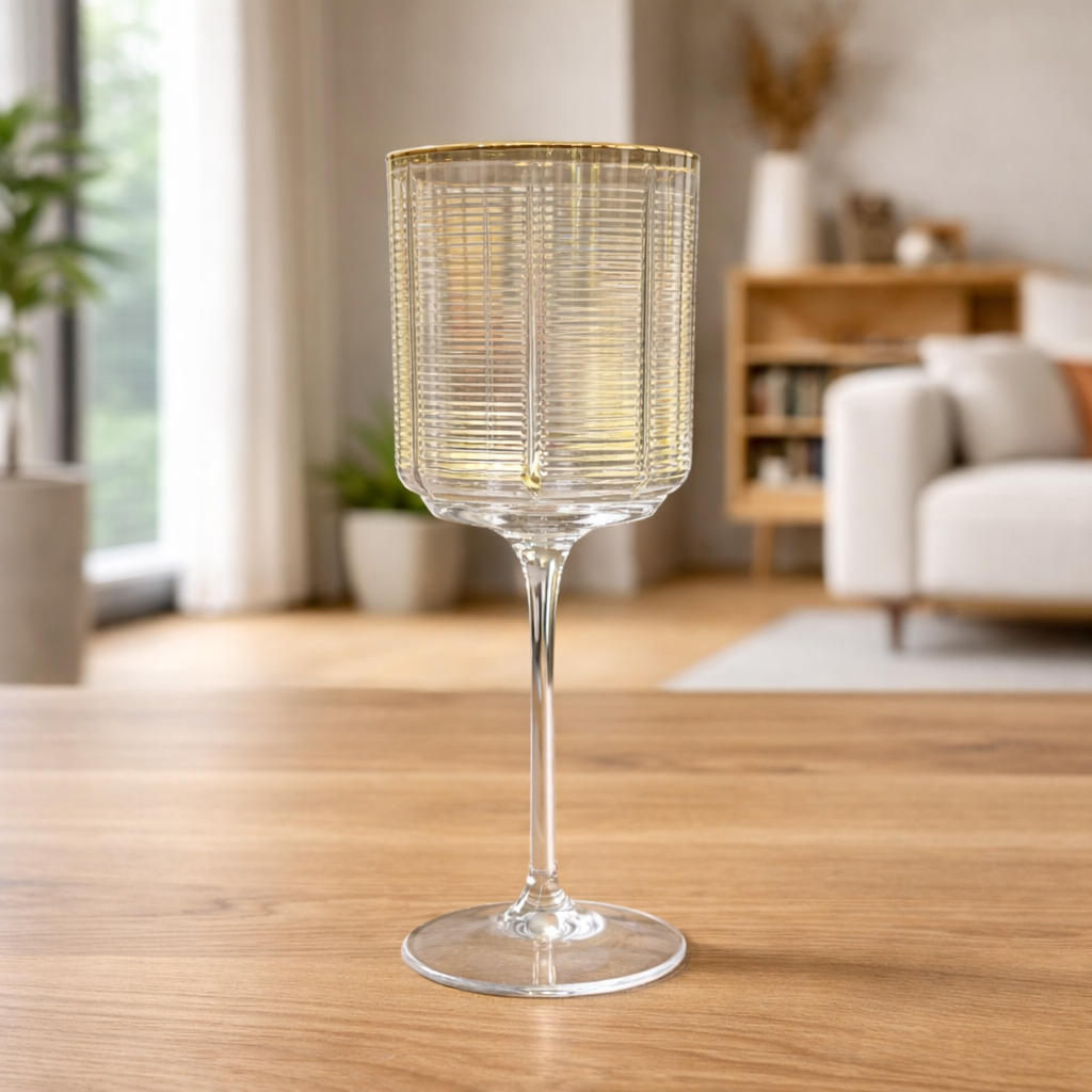 Crystal Champagne Goblets Glass - Set of 6