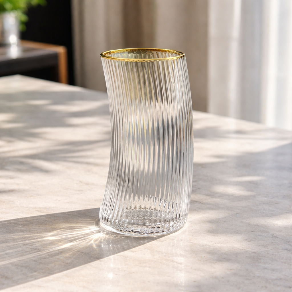 Crystal Cocktail Curve Glass - Large - Set of 6