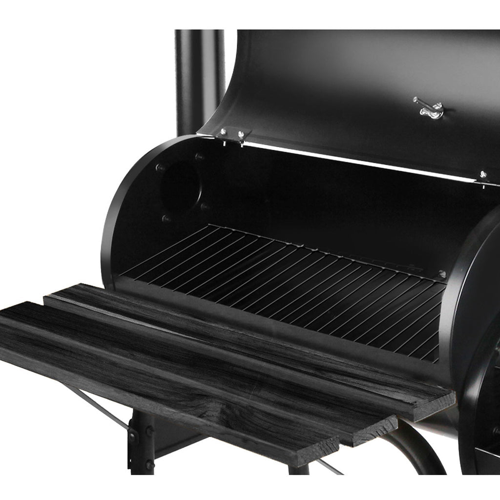 BBQ Smoker Charcoal Grill Roaster Portable Outdoor Camping Barbecue 2 in 1