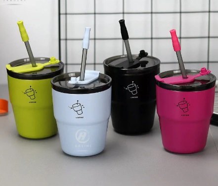New Korean Style Insulated Mug Portable Thermal Drinking Cup