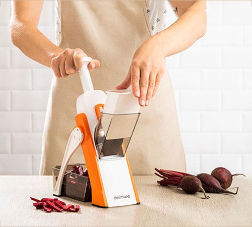 Brava Spring Slicer, Safe Slice Mandoline for Vegetables